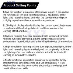 DIY Car Driving Simulation Soldering Practice Kit Electronic Kit Solder Learn