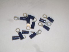 100 Molex 190540113 InsulKrimp™ Ring Tongue Terminal 14-16 AWG for #10 (M5) Stud