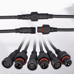 Waterproof Cable Wire Connector Male Female LED Power Cord Electric Adapter