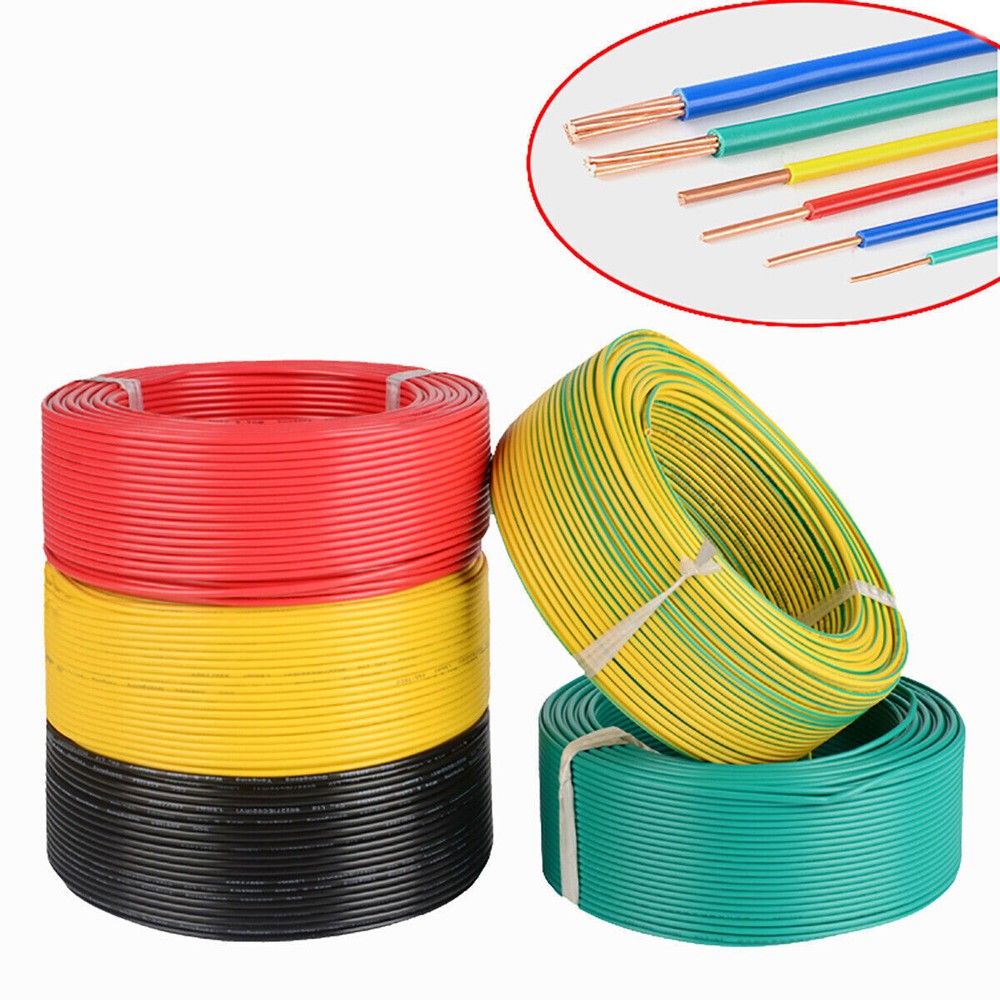 28AWG-3AWG BV Electronic Wire PVC Single Core Hook up Wire Cable -11 Colours