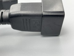 (2) Power Cord C20 / C19 – Black 9ft, 20A/250V 12 AWG – Powerfig E250704