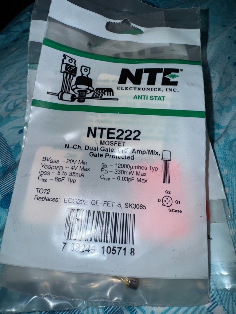 TRANSISTOR NTE222 – NTE – TRANSISTOR ECG222