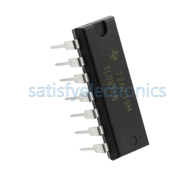 50PCS IC TL084 TL084CN ST OPAMP JFET 3MHZ QUAD 14DIP NEW
