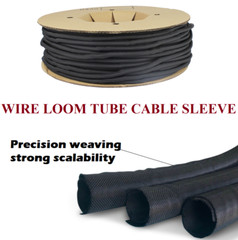 Black Braided Split Cable Hose Sleeve Wire Loom Tube Pipe SelfClosing Protection