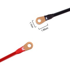4ft Battery Cables Alligator Clamp Copper Wire Solar System Power Inverter 5 AWG
