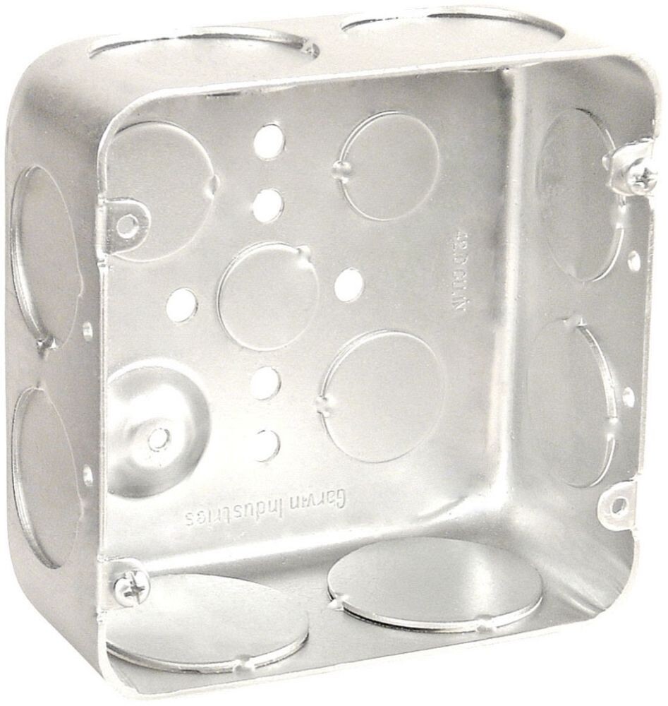 GARVIN 72171-1-1/4, 4-11/16″Sq Outlet Box, 1 pc