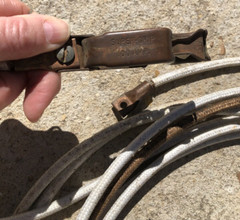Mueller Heavy Duty Grounding Cables Electric Copper Clips Attached Vintage