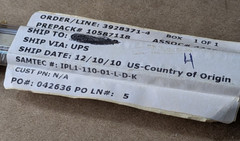 IPL1-110-01-L-D-K 20-Pin 2×10 PCB Header 2.54mm Through Hole Lot/9