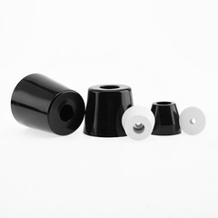 Black/White Round Rubber Feet Instrument Case Feet With Steel Washer Duty Foot