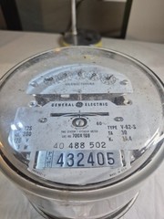 GE General Electric 700X1G9 Polyphase Two Stator Watthour Meter 60 Amp