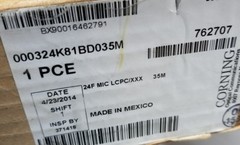 Corning Cable Systems Optical Cable 24F MIC LCPC/XXX -35M connectors SKBAWA-s010