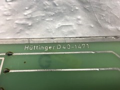 Huttinger D40-1471 PCB Integrator Threshold Switch, PCB, 188770