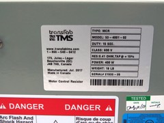 Transfab TMS Motor Control Resistor Break Module 0.41 Ohm 600V 400W