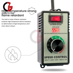 110V/220V Electric Motor Rheostat Variable Speed Controller For Router Fan 4000W