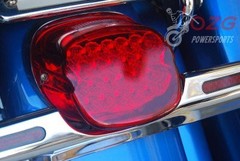 FL Red OZ-USA LED Tail Brake Light Harley Touring Electra FLTR Road King Glide