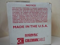2 Partial Rolls Signal Electronic Coleman Cable 511122009 22/4 Str
