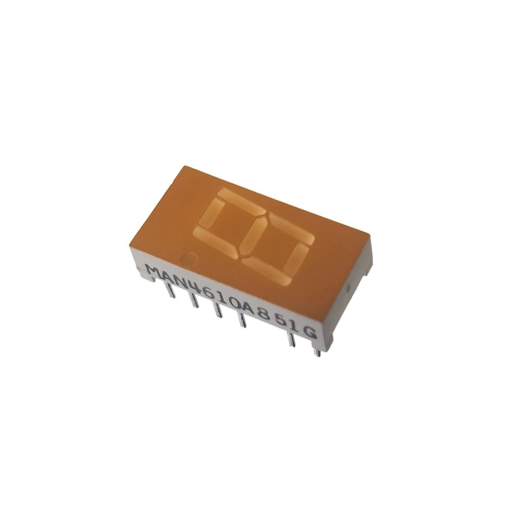 6Pc MAN4610A 7-Segment LED Display Orange Common-Cathode RHD QT