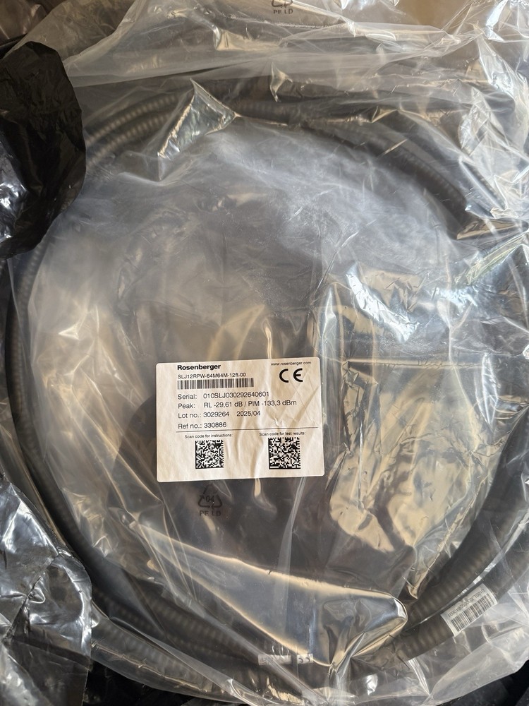HMHM 12ft Coax Jumpers ROSENBERGER SLJ12RPW-64M64M-12ft-00
