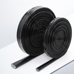Silicone/Fiberglass Fire Sleeving High Temp Insulation Sleeve Φ4-100mm Black