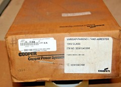 NEW! COOPER VariGAP Parking Stand Lightning Arrester 9KV, 7.65K MCOV, 15KV