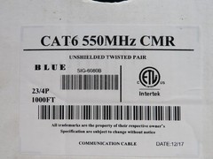 SignaMax BC6-4BU High Performance Network Cable 1000FT BLUE NEW