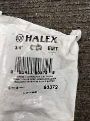 New Lot of 2 EMT HALEX Offset Connector, Die Cast Zinc, 3/4-In. -90372