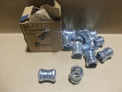NEW Topaz Box of 12 1″ Compression Coupling Connector Straight AK