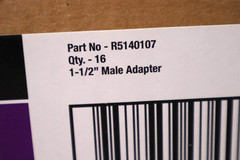 16 Cantex R5140107, 1-1/2″, Rigid PVC, Threaded Male, Conduit Adapter, (420)