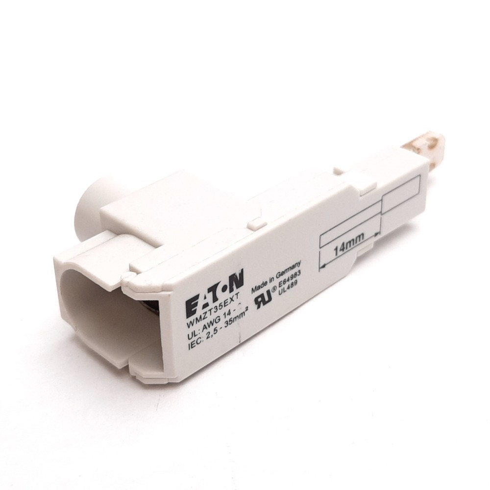 Eaton WMZT35EXT Busbar Wiring Lug, For Eaton WMZT Busbars, 2-14AWG, 480VAC 96VDC