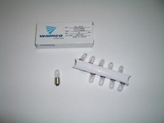 WAMCO 1813 INCANDESCENT LAMP 14.4VDC BULB B9 BAYONET BASE 10PC FOR YAESU FT-101