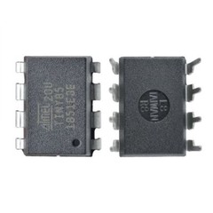 5PCS ATTINY85-20PU IC MCU 8BIT 8KB FLASH 8DIP Top