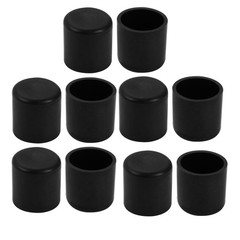 19mm Inner Diameter Chair Leg Floor Protectors Table Feet Tips Covers Caps 10pcs