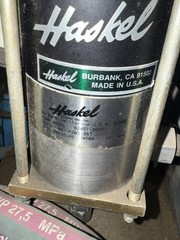 Used Haskel M-36 booster pump 4,500 PSI Pneumatic or manual operation