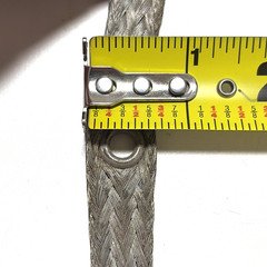 Electrical Grounding Bond Braid w/ Eyelets 3″ Spacing ~21 ft Wire 11/16″ Wide