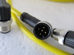 QTY=4 PHOENIX CONTACT 1406166 CBL 5POS RCPT RA TO WIRE 6.56′