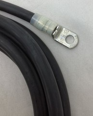 4 Gauge AWG Copper 12 Ft Battery Cable 3/8” Lug w/clamp- Boat,Car,Truck,RV,Solar