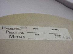 NICKEL TUNGSTEN RIBBON *NI-TUNG-6* 94% NICKEL .008″ X 3/16″ 300′ SPOOL-1.39 LBS.
