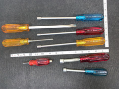 assorted Xcelite 3 screw drivers electronics 5 nut drivers vintage great!