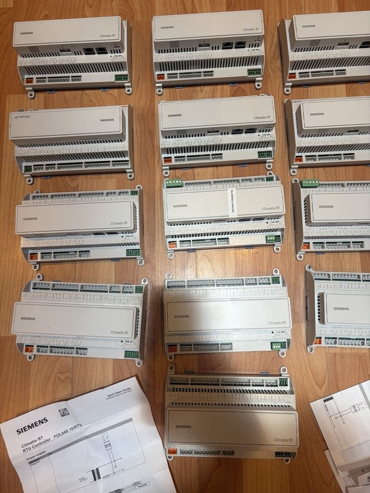 FOR PARTS / UNTESTED – LOT OF 13 SIEMENS POL648.10/RTU-P30 / POL64810RTUP30
