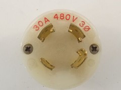 Twist-Lock Male Electrical Plug 480V 30A