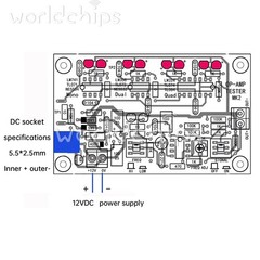 DC12V T2 Operational Amplifier Test Board Operational Amp Tester 10Hz-200Khz