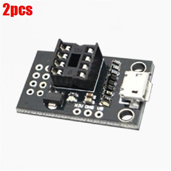 2Pcs Development Programmer Board For ATTINY13A/ATTINY25/ATTINY45/ATTINY85 ee