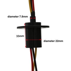 3x20A High Power Slip Ring Large Current Collector Conductive Rotation Joint