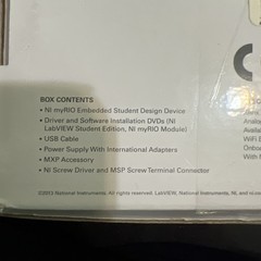 National Instruments Ni myRIO-1900 Student Full Kit – Open Box Never Used