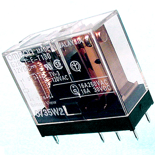 (8) 16 Amp POWER RELAY with 12 Volt Coil [by OMRON] ** USA SELLER **