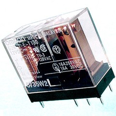 (8) 16 Amp POWER RELAY with 12 Volt Coil [by OMRON] ** USA SELLER **