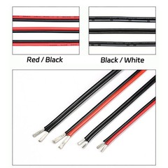 Twin Core PVC-Insulated Flexible Cables, 16-30 AWG Tinned Copper Wires