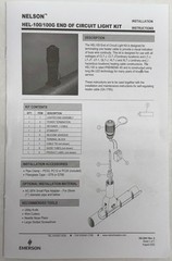 Nelson Heat Trace Lighted End Of Circuit Termination Kit HEL100-03 HEL1003