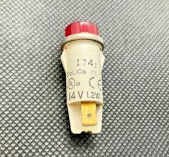 Solico 3035-3-11-38310 Red 14 V 1.2 W Round Indicator Lamp 1/2″ Oil New (TSC)