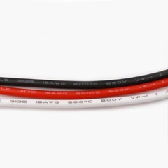 UL3135 Flexible Silicone Cable 18awg 20awg 22awg Black/Red Multi-Stranded Wire